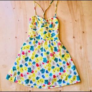 American Eagle bright floral Sundress